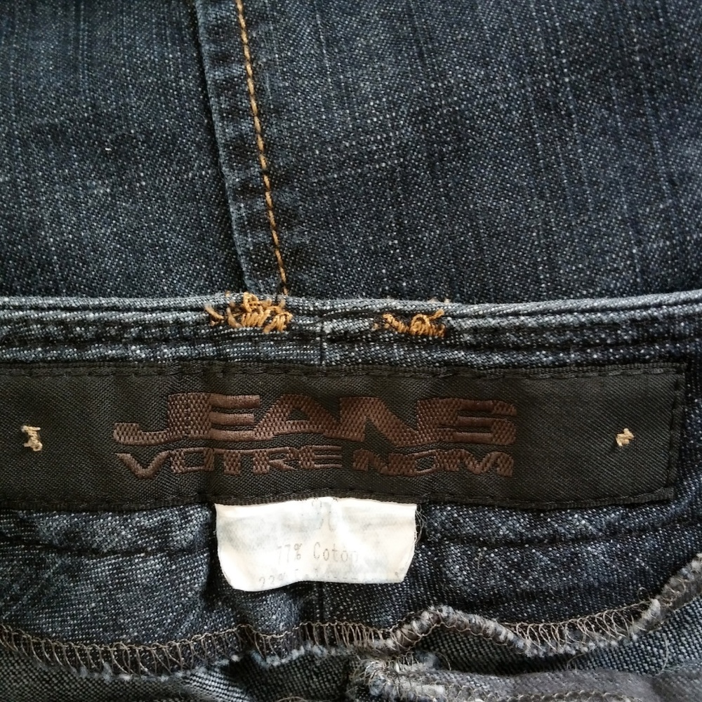 VTG 90s Votre Nom Jeans Maxi Denim Skirt - Picture 8 of 8